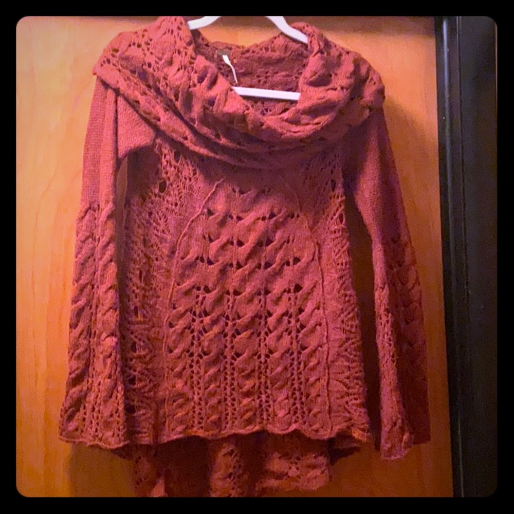 Free people orange sweater